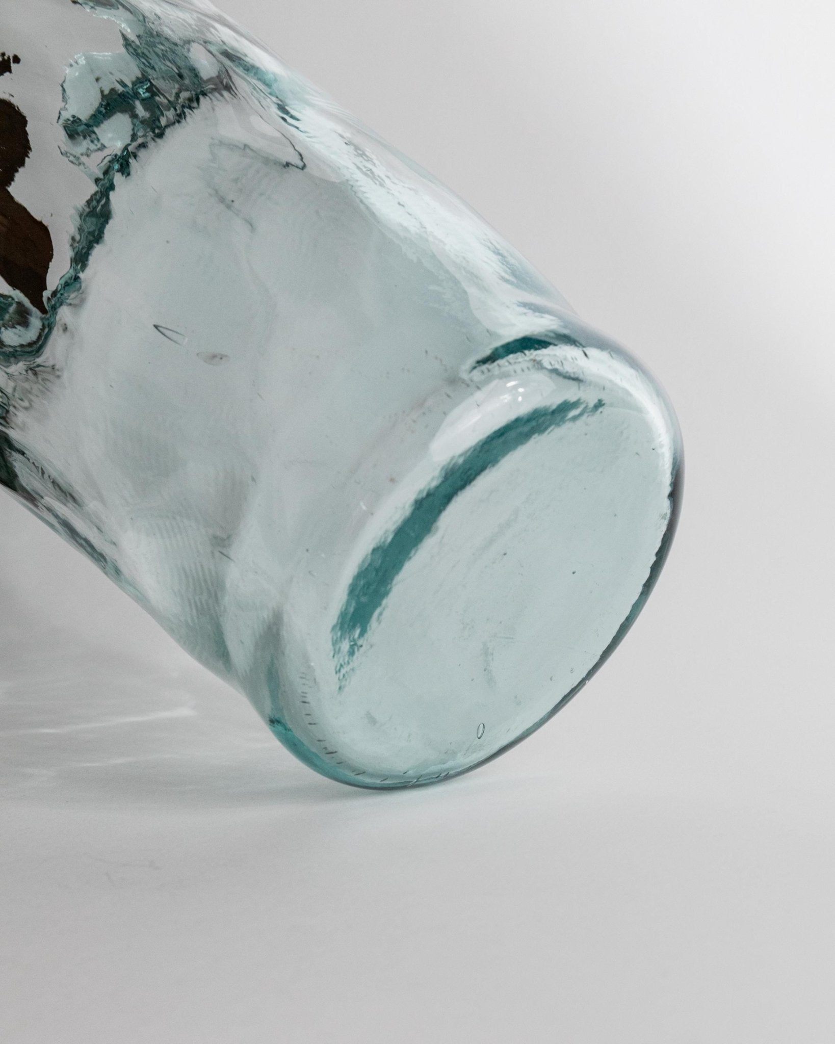 Vintage Vase Murano Glas von Murano für Italien, großes Blasenglas, blau, 1970er