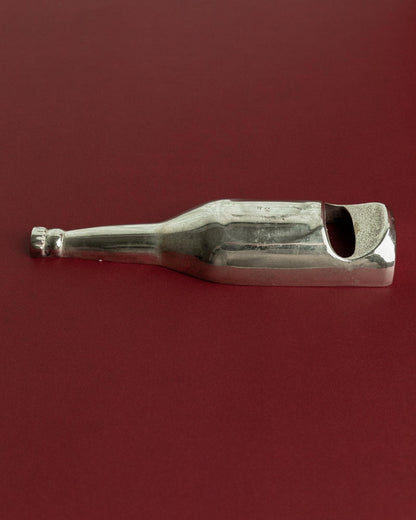Vintage Flaschenöffner Flaschenform versilbert