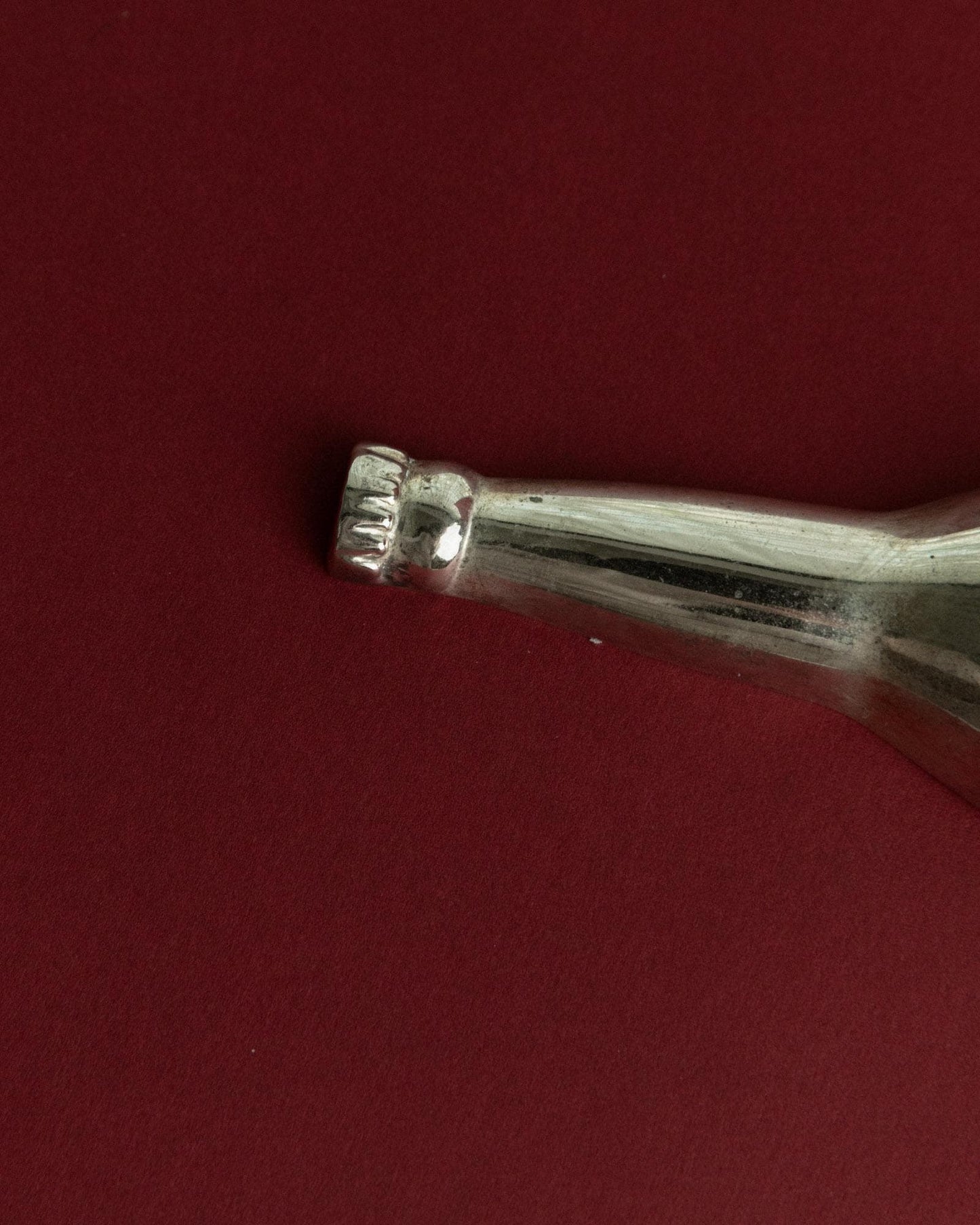 Vintage Flaschenöffner Flaschenform versilbert