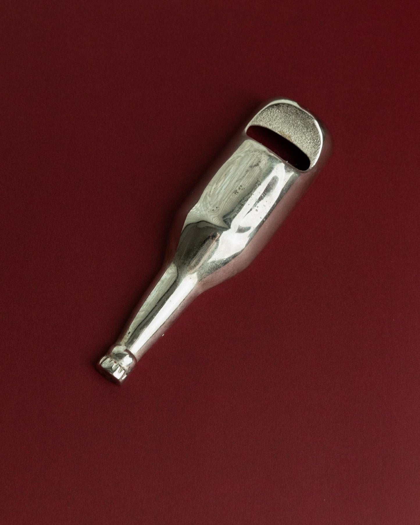 Vintage Flaschenöffner Flaschenform versilbert