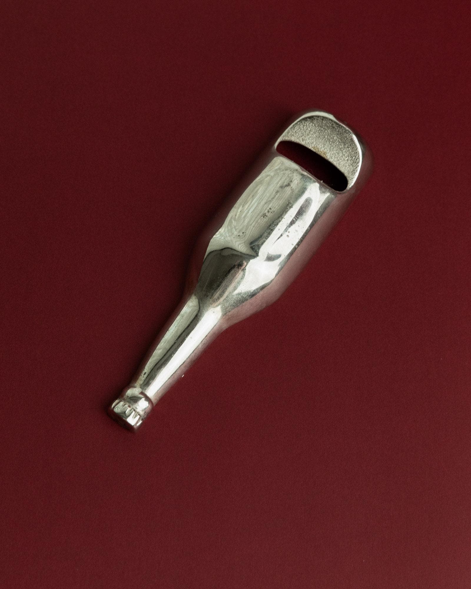Vintage Flaschenöffner Flaschenform versilbert