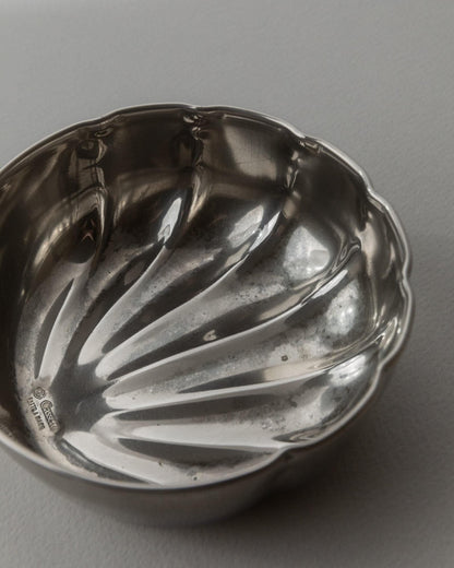 Vintage Schale von Cassetti für Cassetti Silber Patina Dekoration versilbertes Metall