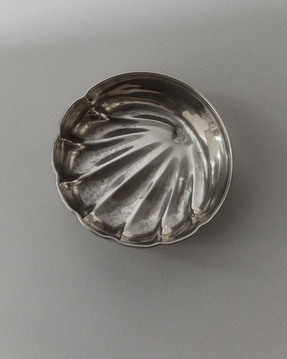 Vintage Schale von Cassetti für Cassetti Silber Patina Dekoration versilbertes Metall