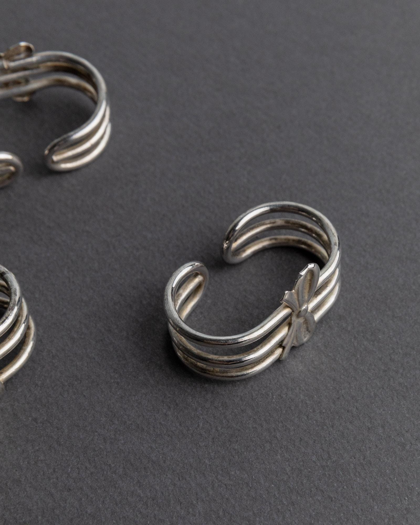 Vintage Serviettenring Ribbon Set von 6