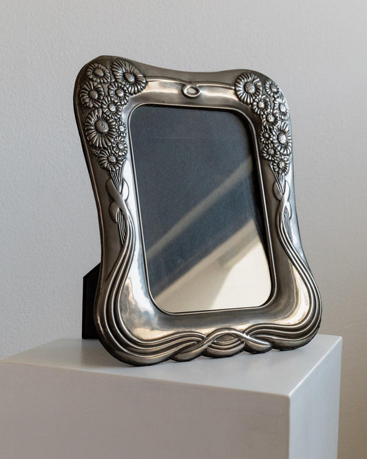 Vintage Bilderrahmen von Mascagni für Mascagni Silberton Samt Dekoration