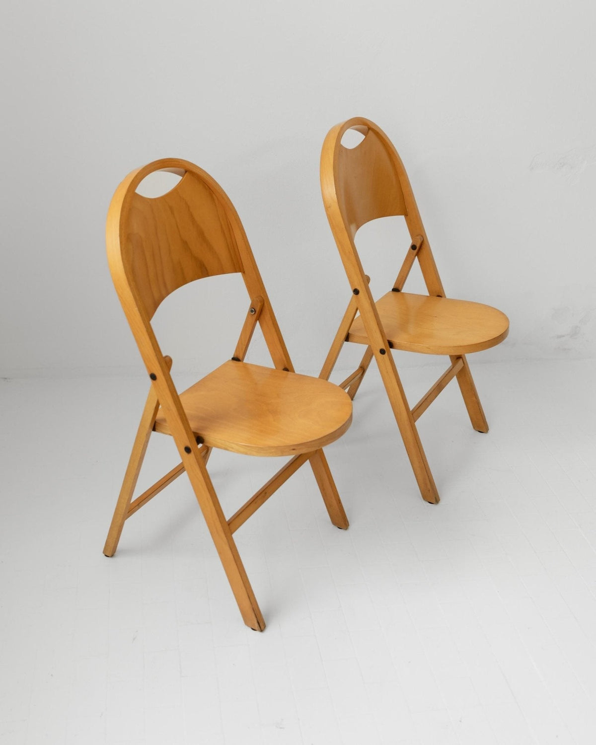 Set von 2 Vintage Klappstuhl "Tric" von Achille und Pier Giacomo Castiglioni für Bernini