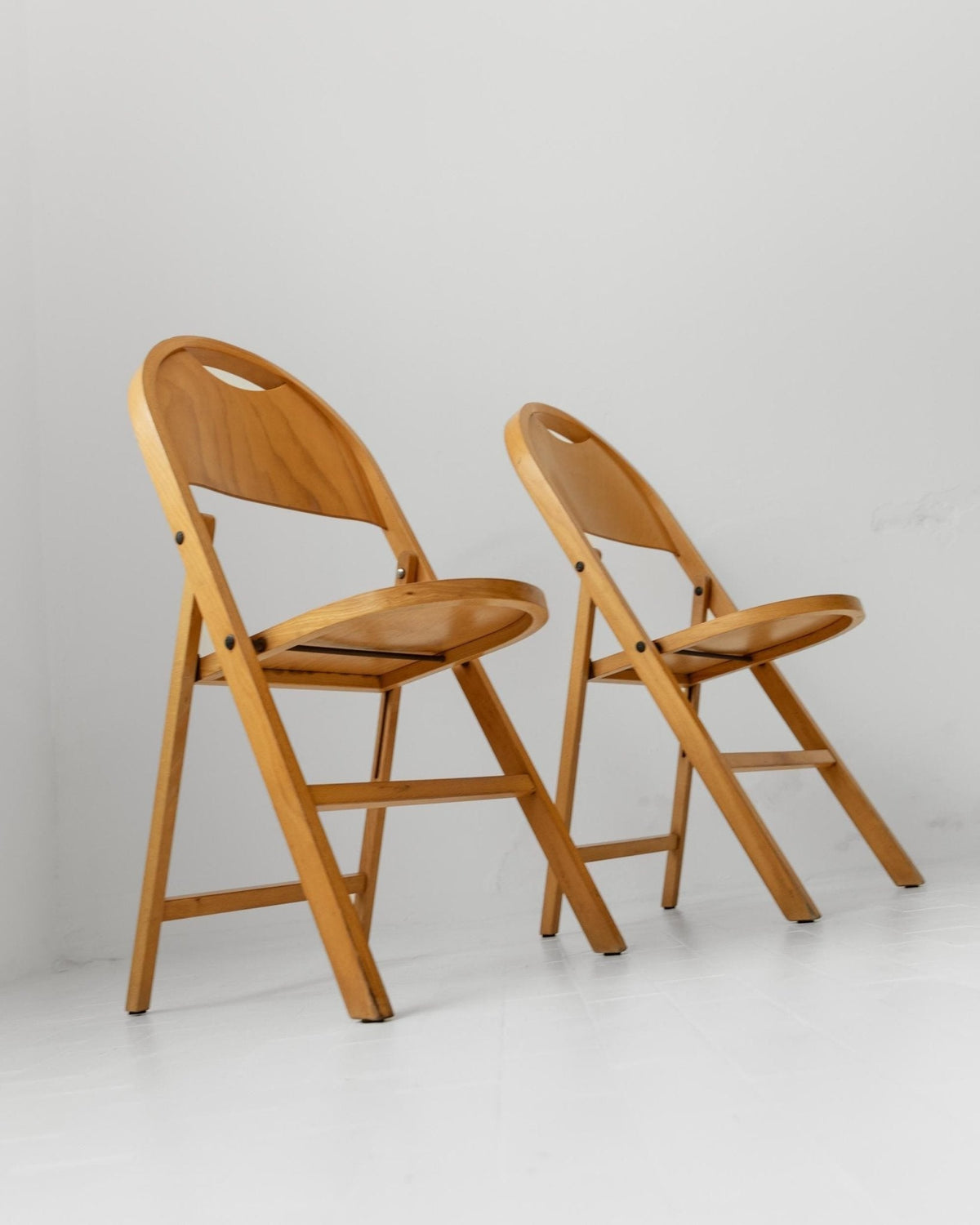 Set von 2 Vintage Klappstuhl "Tric" von Achille und Pier Giacomo Castiglioni für Bernini