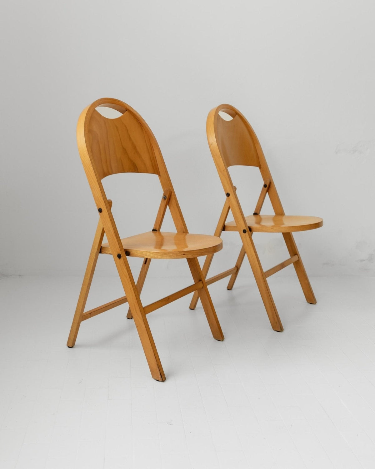 Set von 2 Vintage Klappstuhl "Tric" von Achille und Pier Giacomo Castiglioni für Bernini