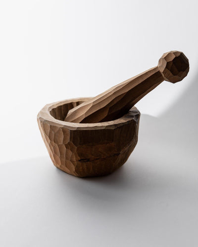 Vintage mortar by Piero de Buren, sculptural form