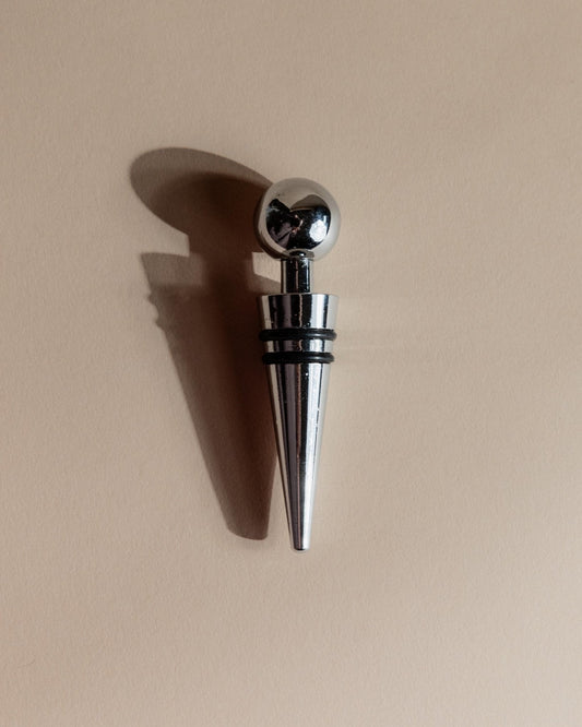 Vintage Flaschenverschluss Set von 2, geometrisch, Italien, Retro, elegant, Geschenkidee