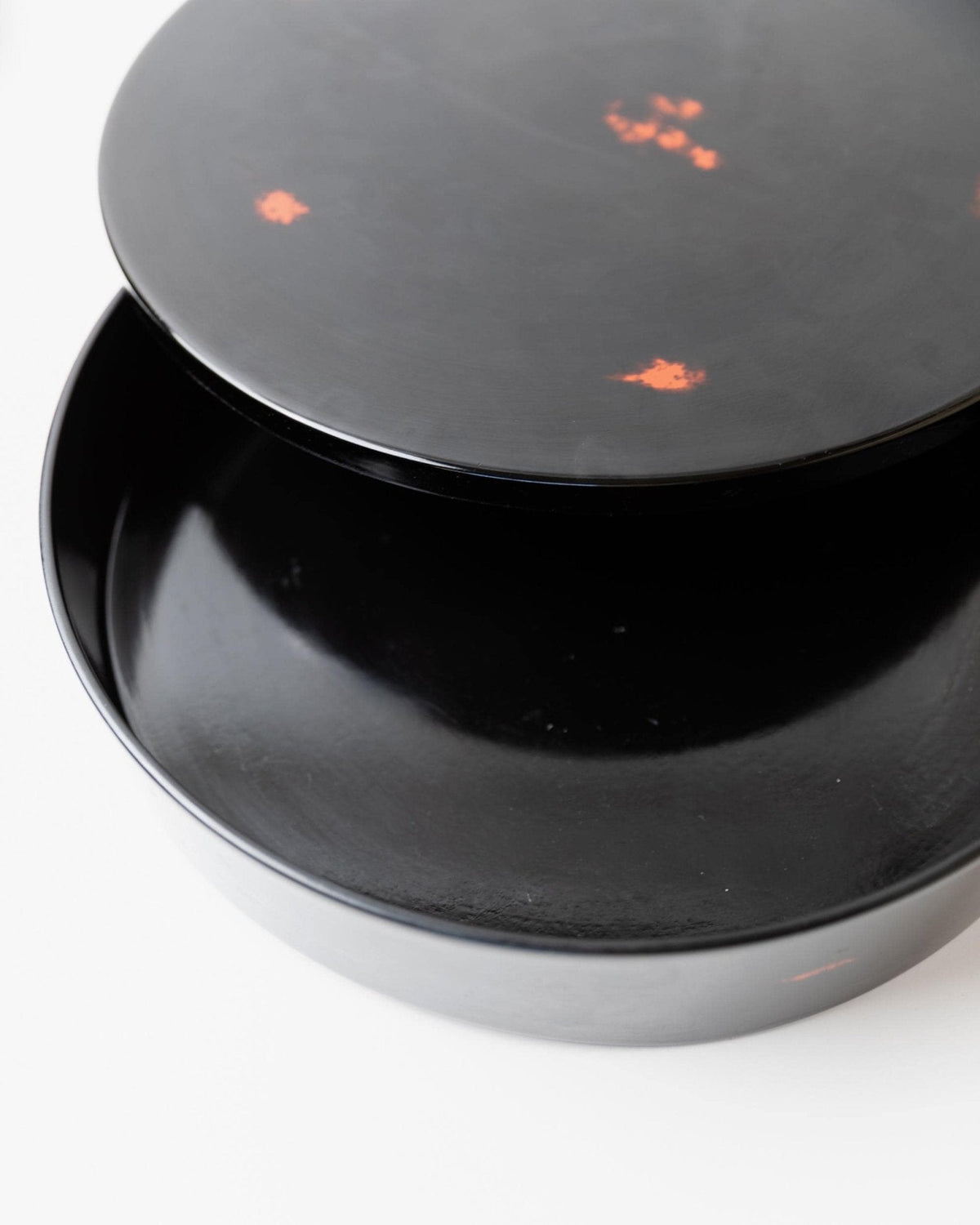 Vintage Japanisches Studio-Keramik Snack-Schalen-Set mit Tablett