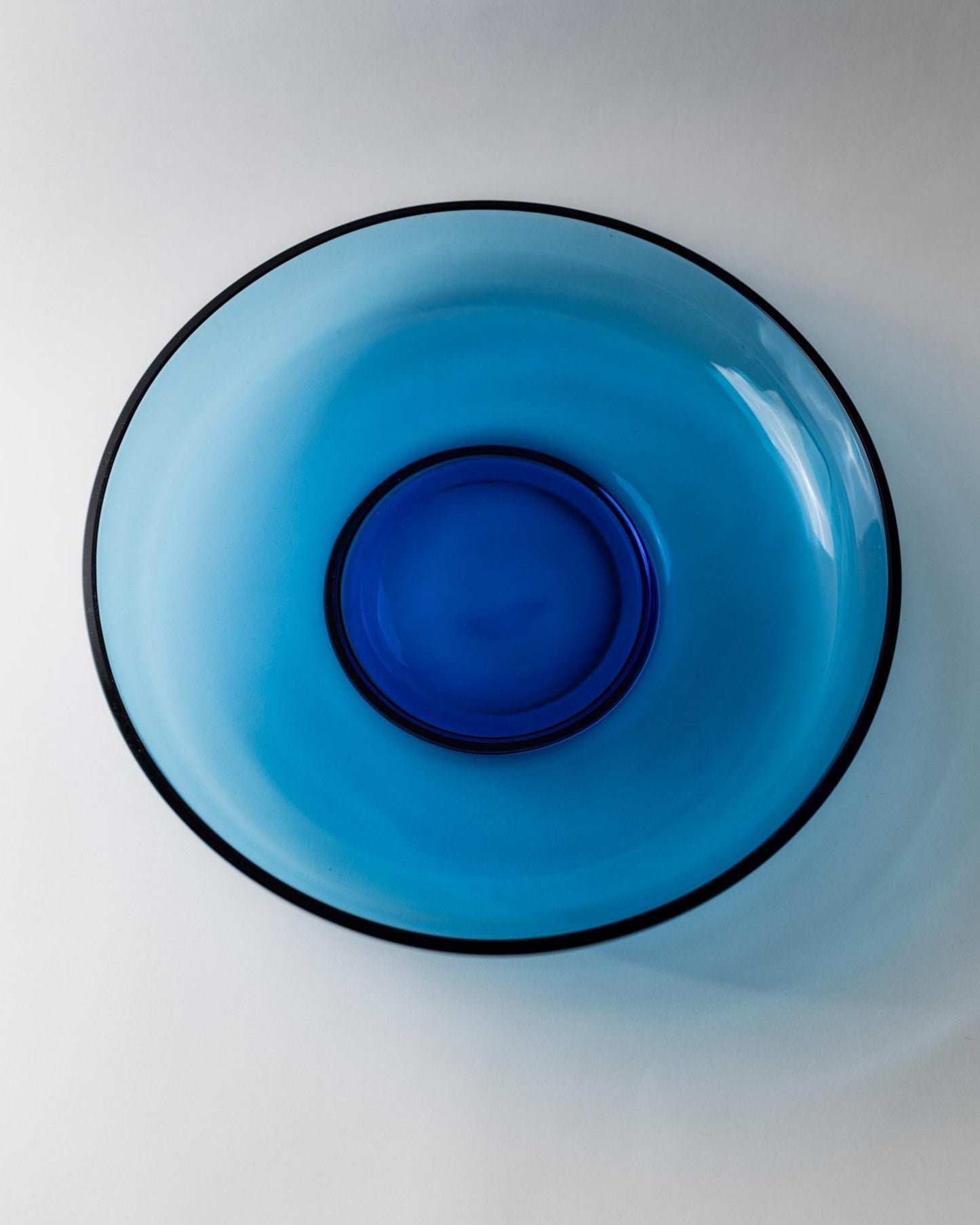 Vintage Schale aus Murano Glas königsblau von Murano