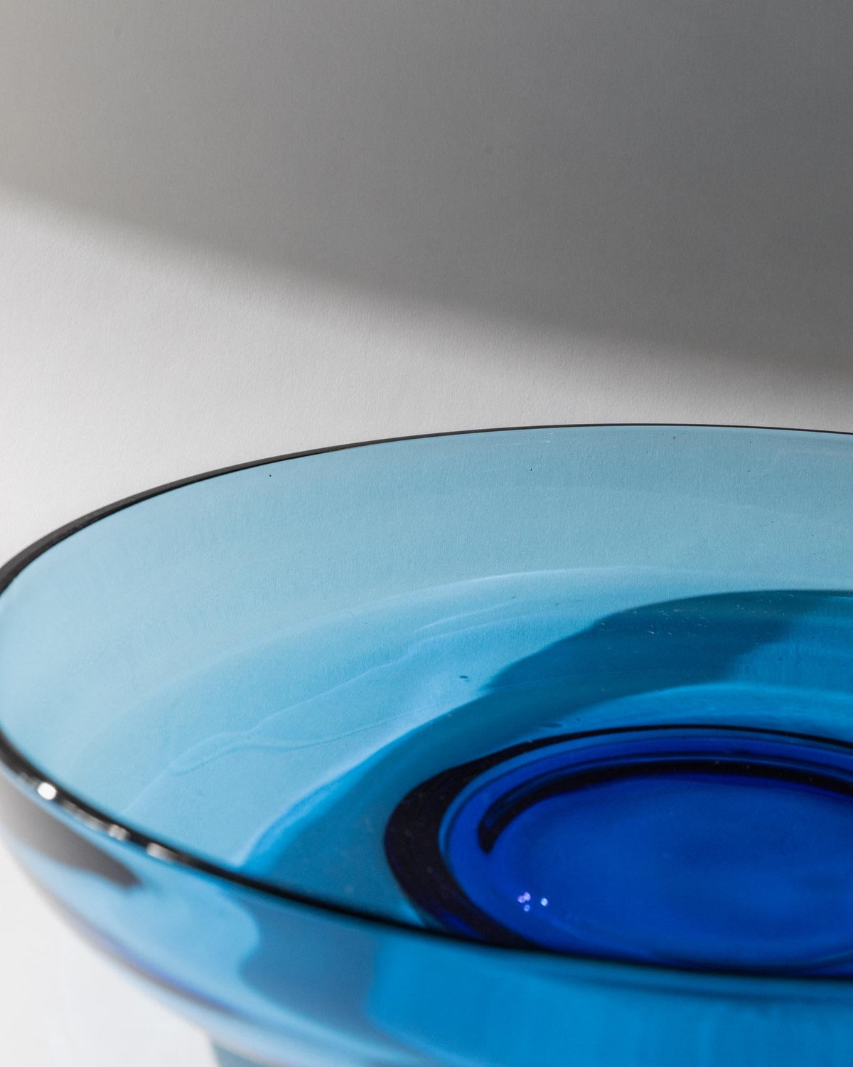 Vintage Schale aus Murano Glas königsblau von Murano
