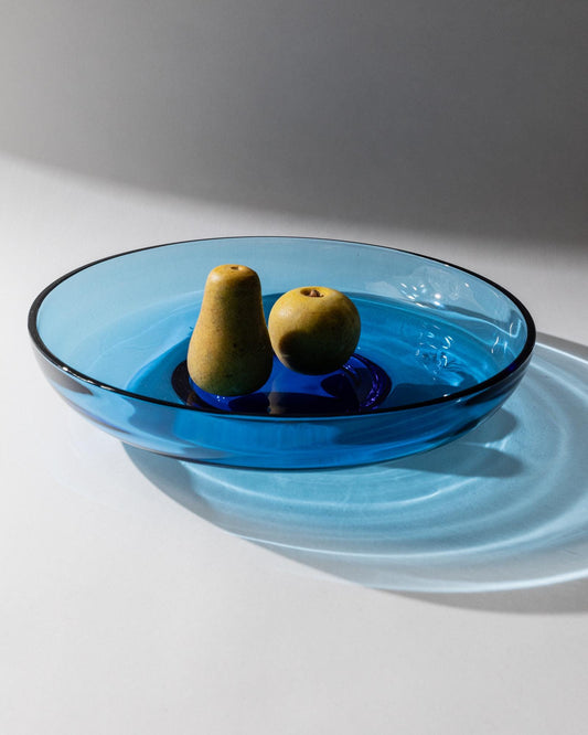 Vintage Schale aus Murano Glas königsblau von Murano