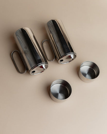 Vintage Öl-und-Essig-Set mit Ständer, 2 Kännchen, Italien, zeitloses Design