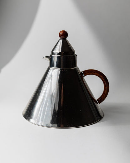 Vintage Wasserkessel Geometric von Inoxpran für Inoxpran mit braunem Griff