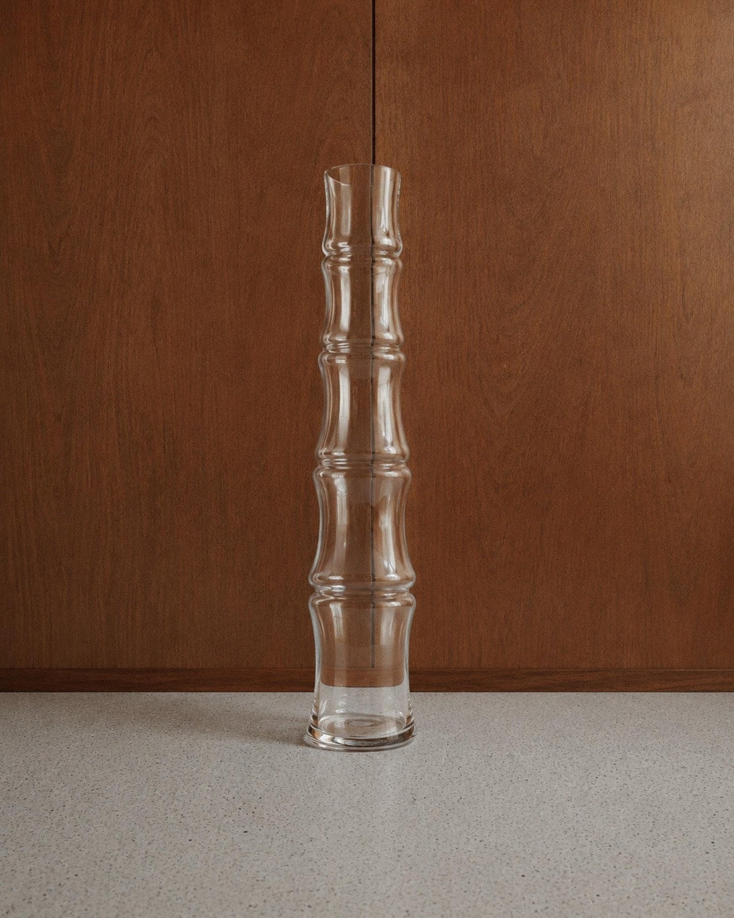 Vintage Glasvase "Bamboo" XL Italienisches Design