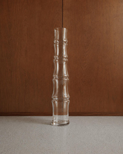 Vintage Glasvase "Bamboo" XL Italienisches Design