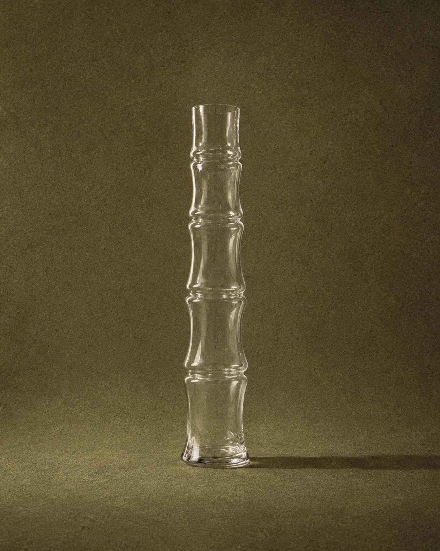 Vintage Glasvase "Bamboo" XL Italienisches Design