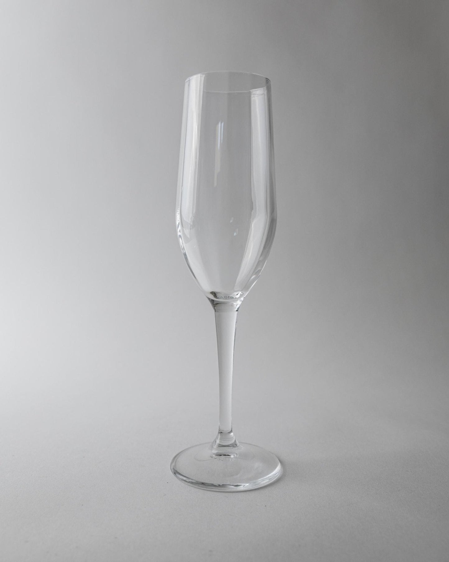 Set von 7 Vintage Champagnergläser, Klarglas mit Flötenform