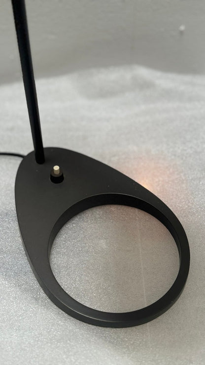 Vintage Tischlampe AJ von Arne Jacobsen für Louis Poulsen Braun Grau