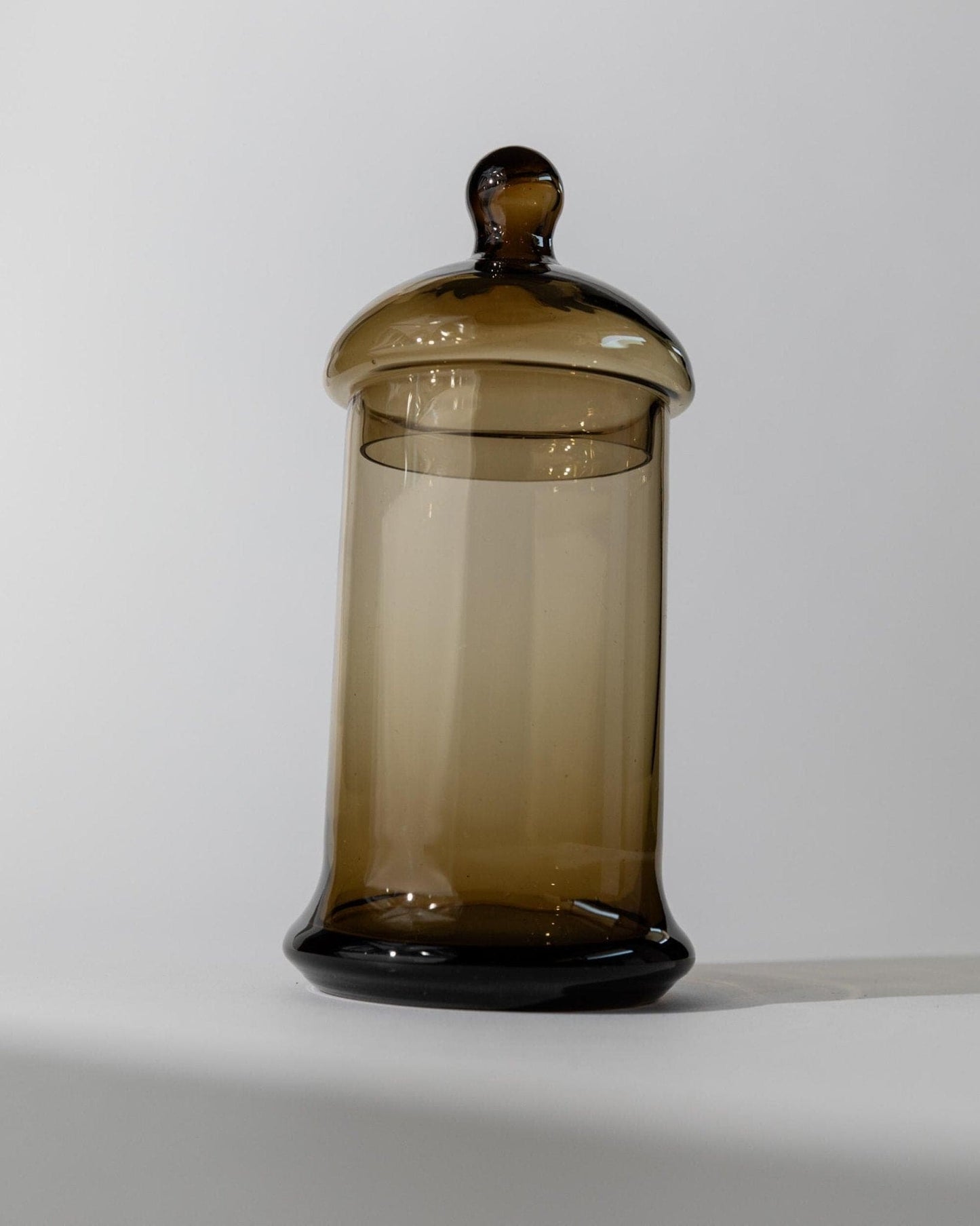 Boîte en verre vintage avec couvercle, design intemporel, Italie années 1970, rétro, idée cadeau