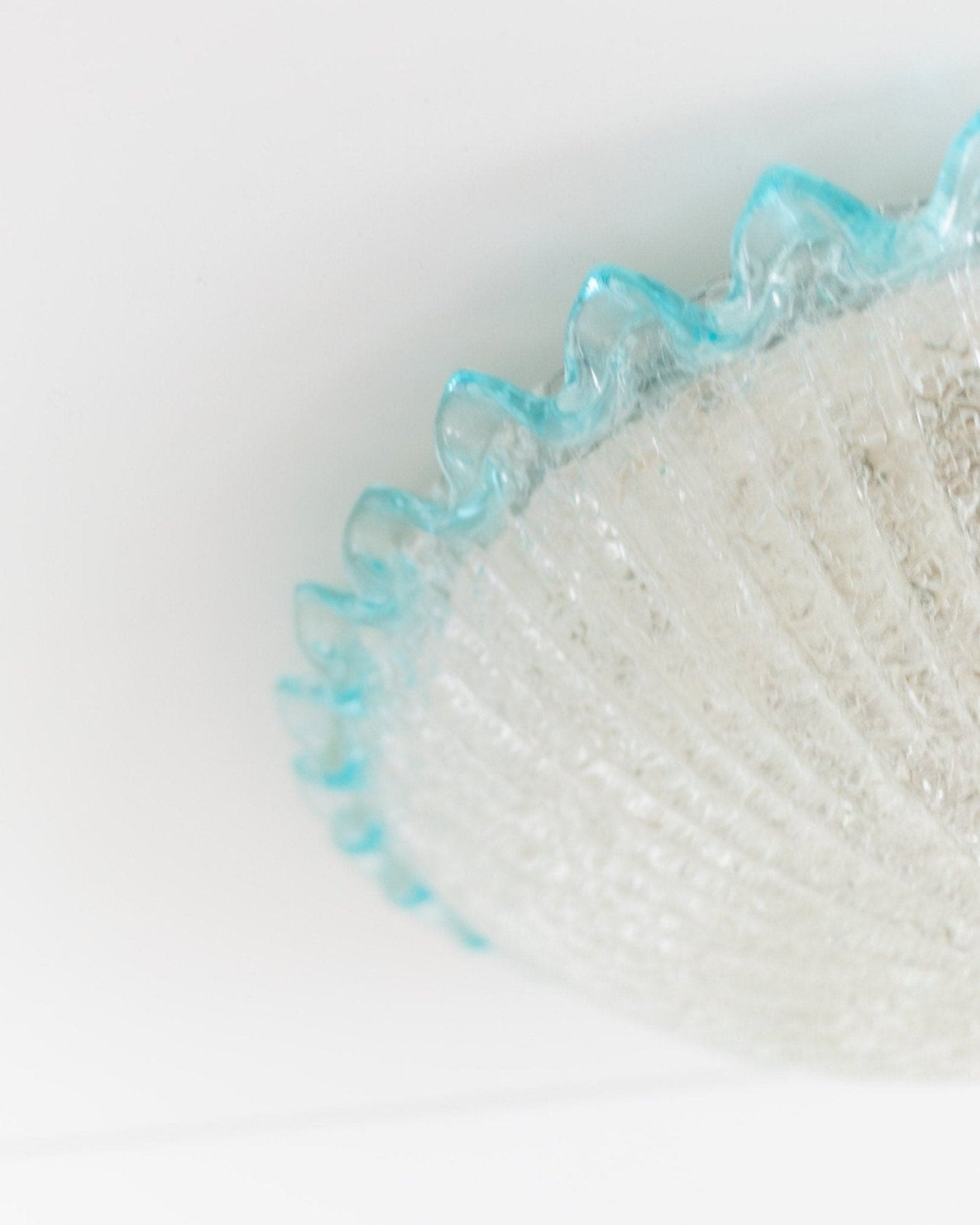 Vintage ceiling lamp Barovier e Toso light blue transparent glass Hollywood Regency