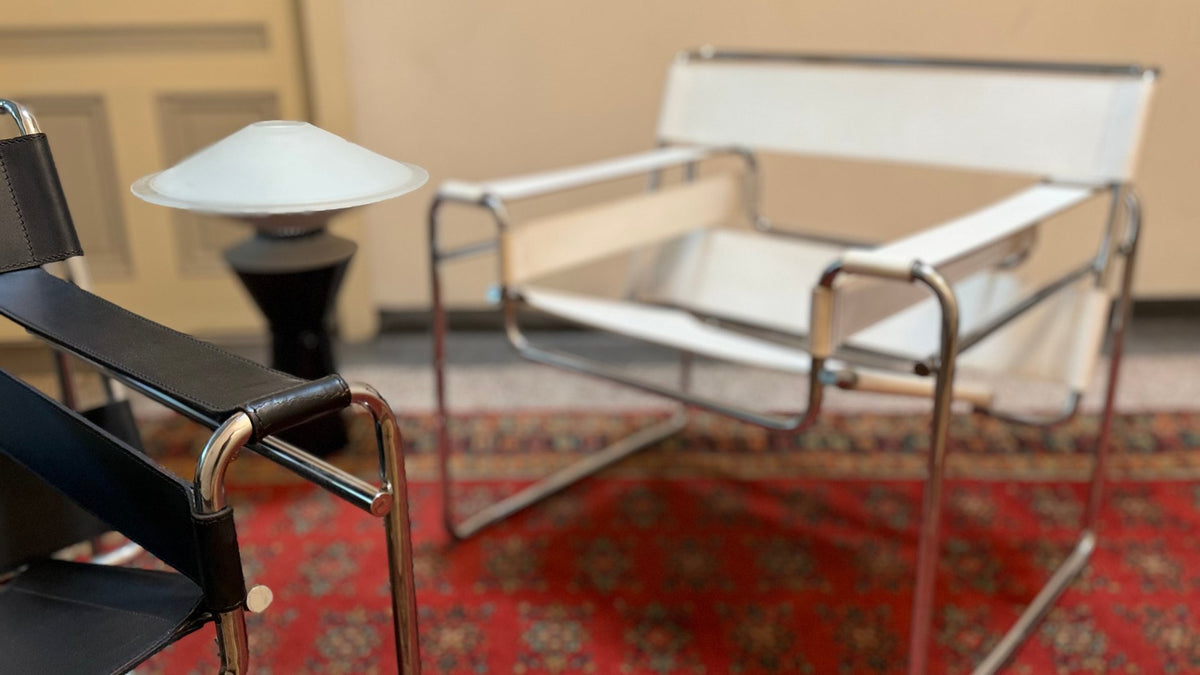 Set von 2 Vintage Armlehnstühle "Wassily" von Marcel Breuer für Knoll