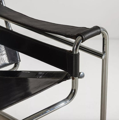 Set von 2 Vintage Armlehnstühle "Wassily" von Marcel Breuer für Knoll