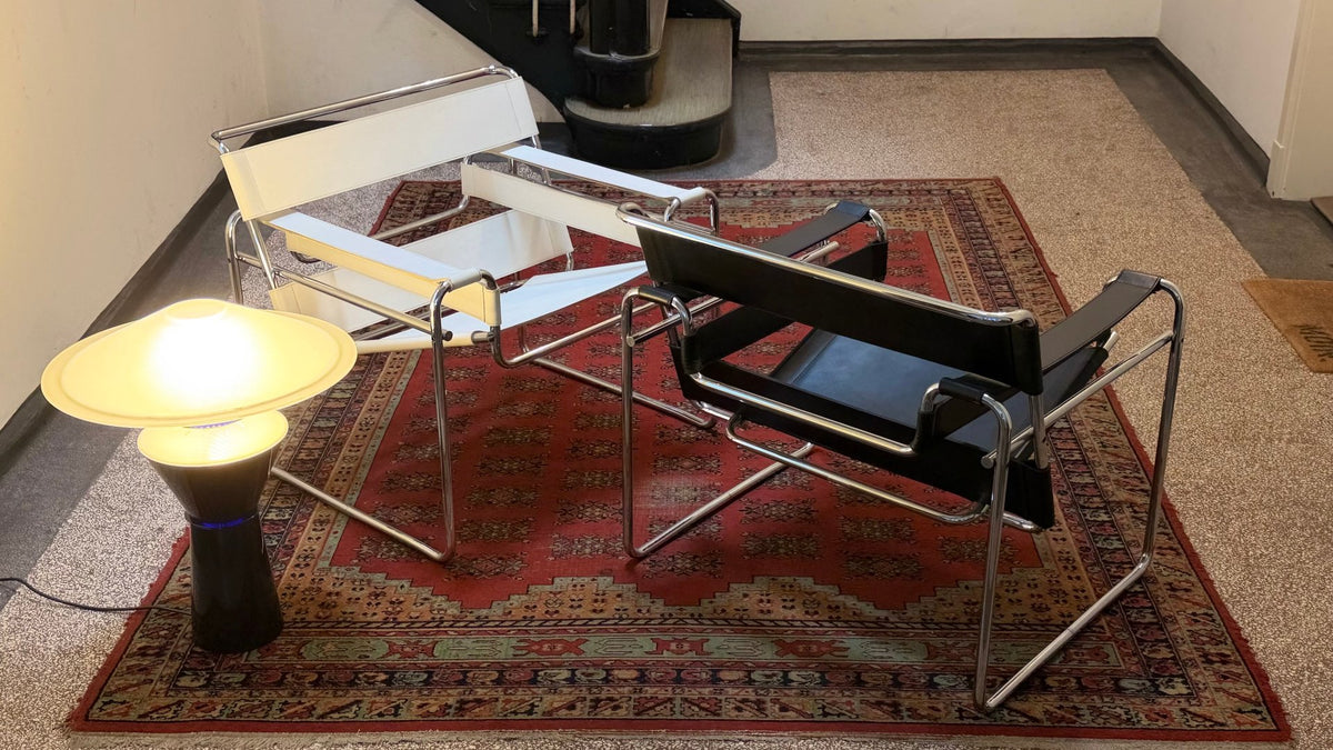 Set von 2 Vintage Armlehnstühle "Wassily" von Marcel Breuer für Knoll