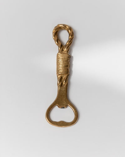 Vintage Rope and Loop bottle opener from Italy, 1960s, brass, timeless design, gift idea