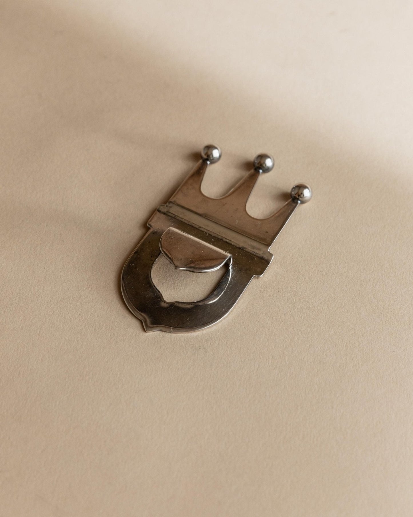 Vintage Flaschenöffner Crown von Italien silberplattiert, retro, elegant, Geschenkidee Weihnachten