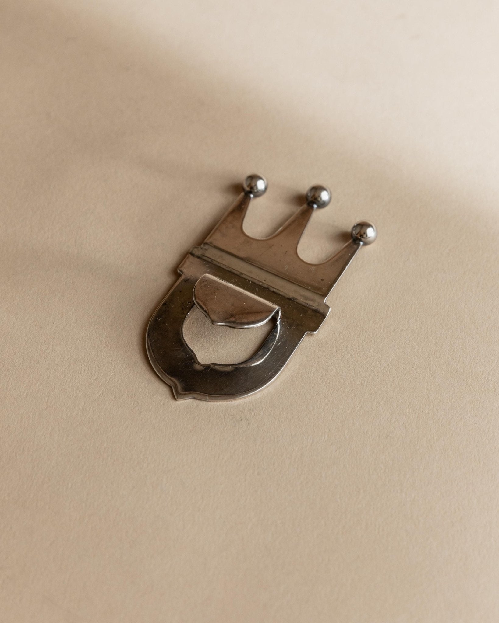 Vintage Flaschenöffner Crown von Italien silberplattiert, retro, elegant, Geschenkidee Weihnachten
