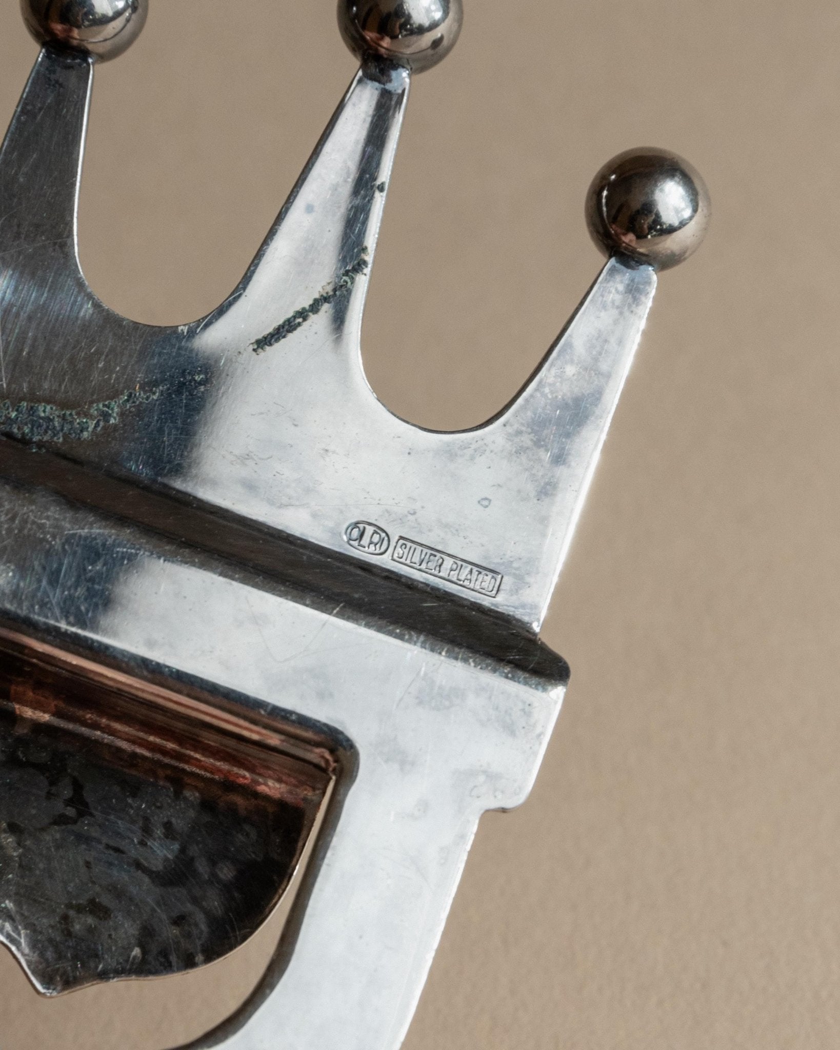 Vintage Flaschenöffner Crown von Italien silberplattiert, retro, elegant, Geschenkidee Weihnachten