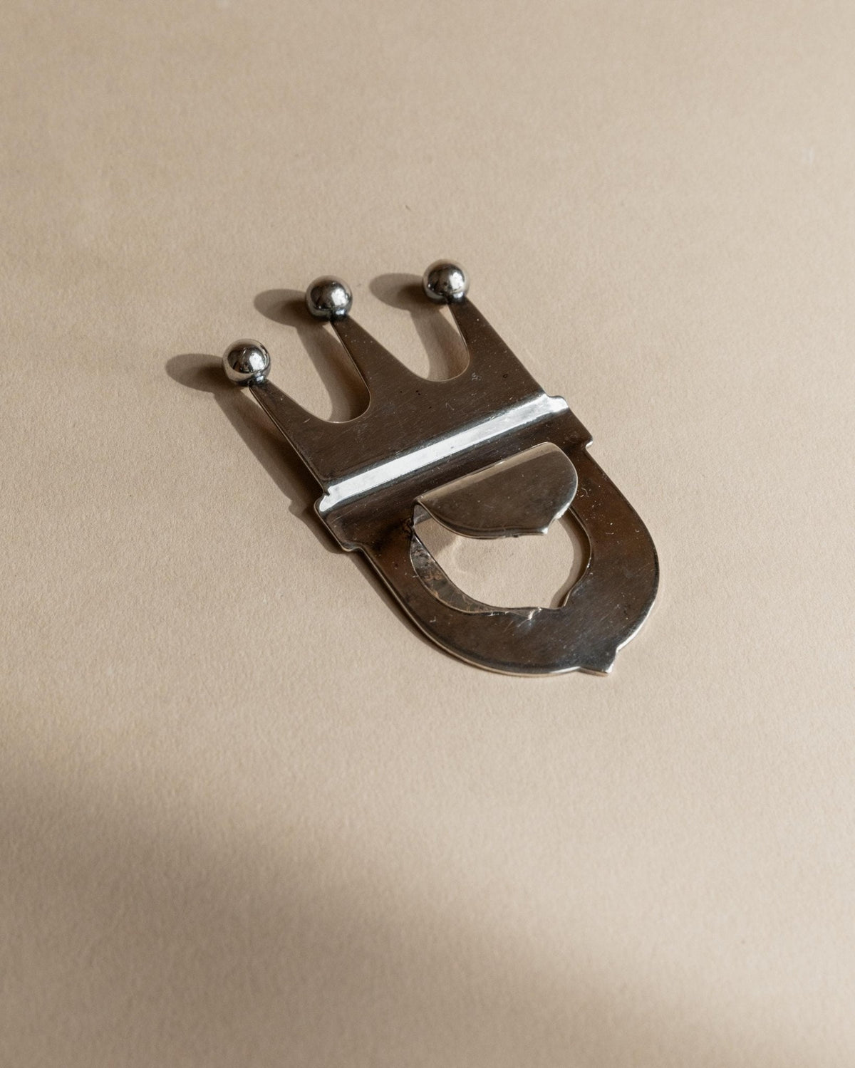 Vintage Flaschenöffner Crown von Italien silberplattiert, retro, elegant, Geschenkidee Weihnachten