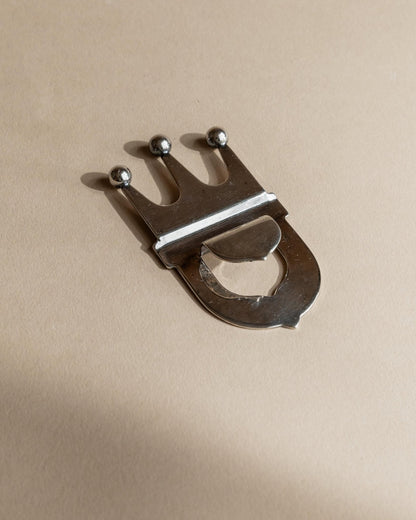 Vintage Flaschenöffner Crown von Italien silberplattiert, retro, elegant, Geschenkidee Weihnachten