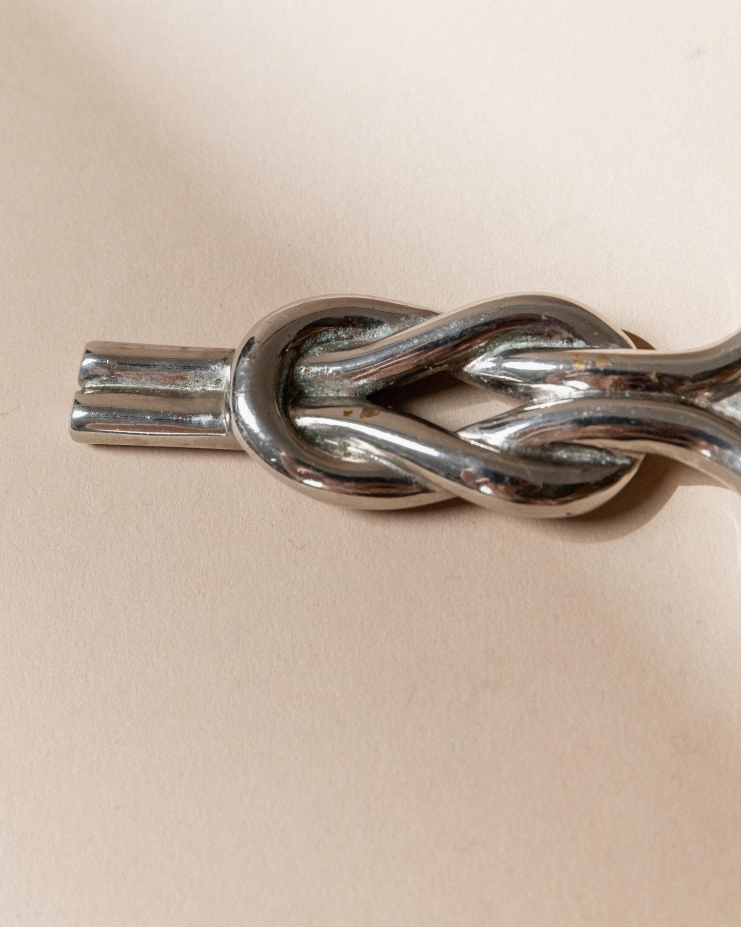 Vintage Flaschenöffner Knotenform, Silber, Italien 1960er