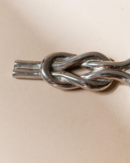 Vintage Flaschenöffner Knotenform, Silber, Italien 1960er