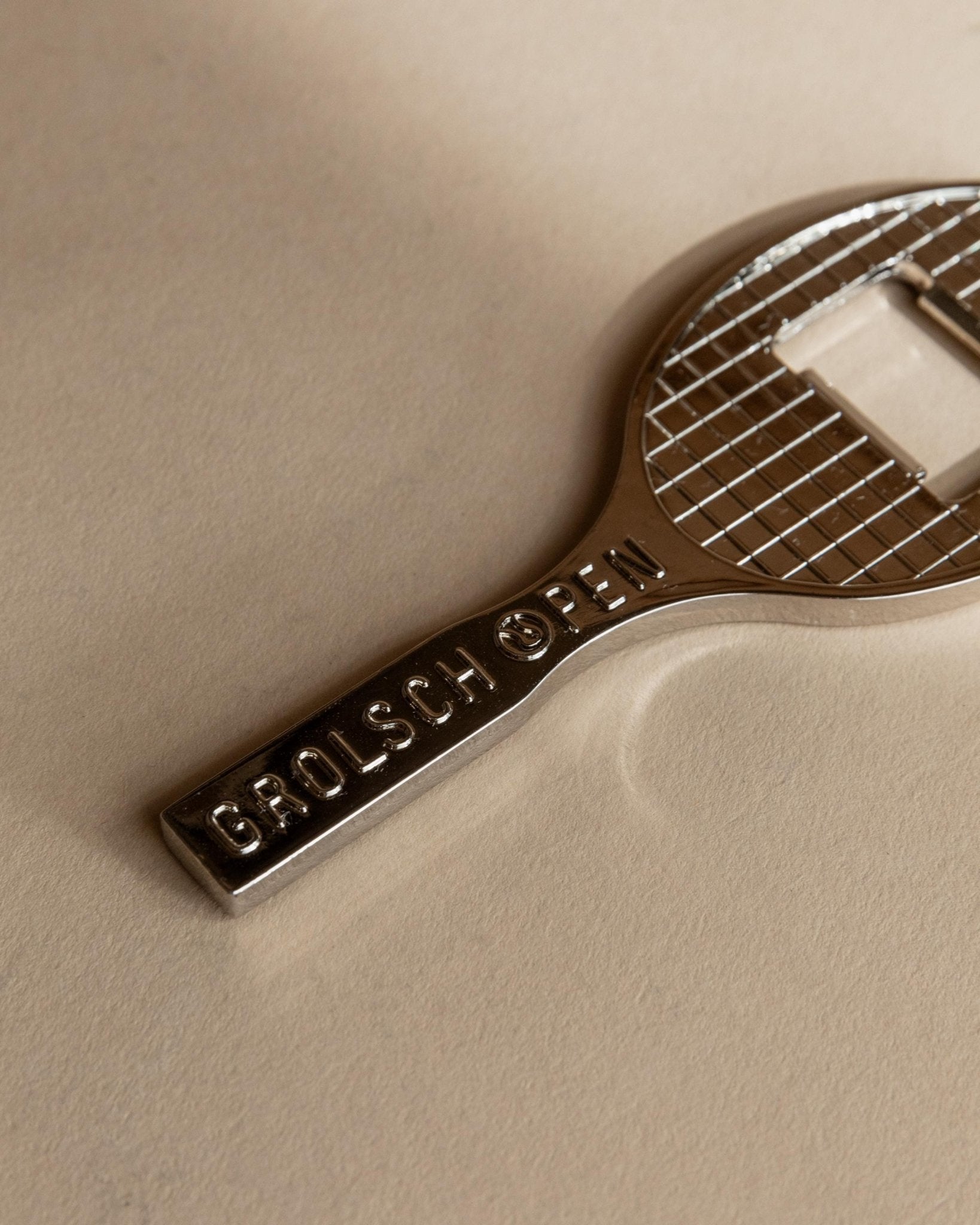 Vintage Flaschenöffner Tennis Racket von Grolsch Pen