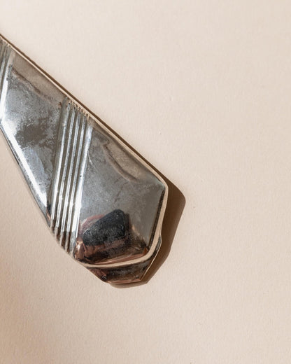 Vintage Flaschenöffner Krawattenform versilbert aus Italien retro elegant