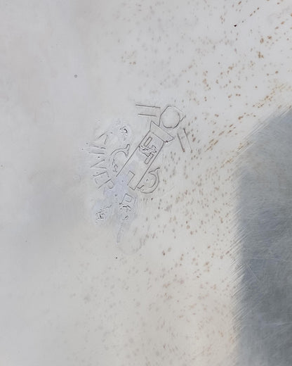 Vintage Schale mit Deckel Kürbisform versilbert