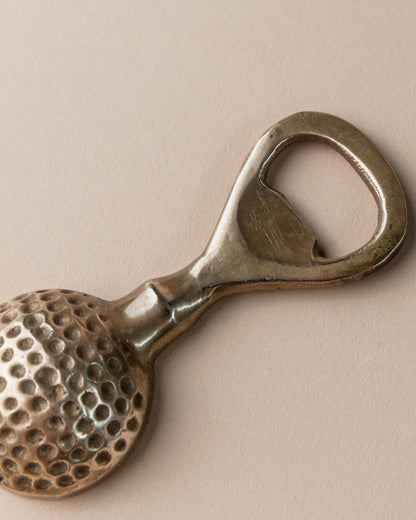 Décapsuleur vintage en forme de balle de golf en laiton, design du milieu du siècle, Italie, années 1960