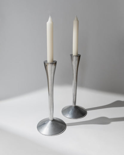 Vintage Kerzenhalter Set von 2 aus Italien Space Age