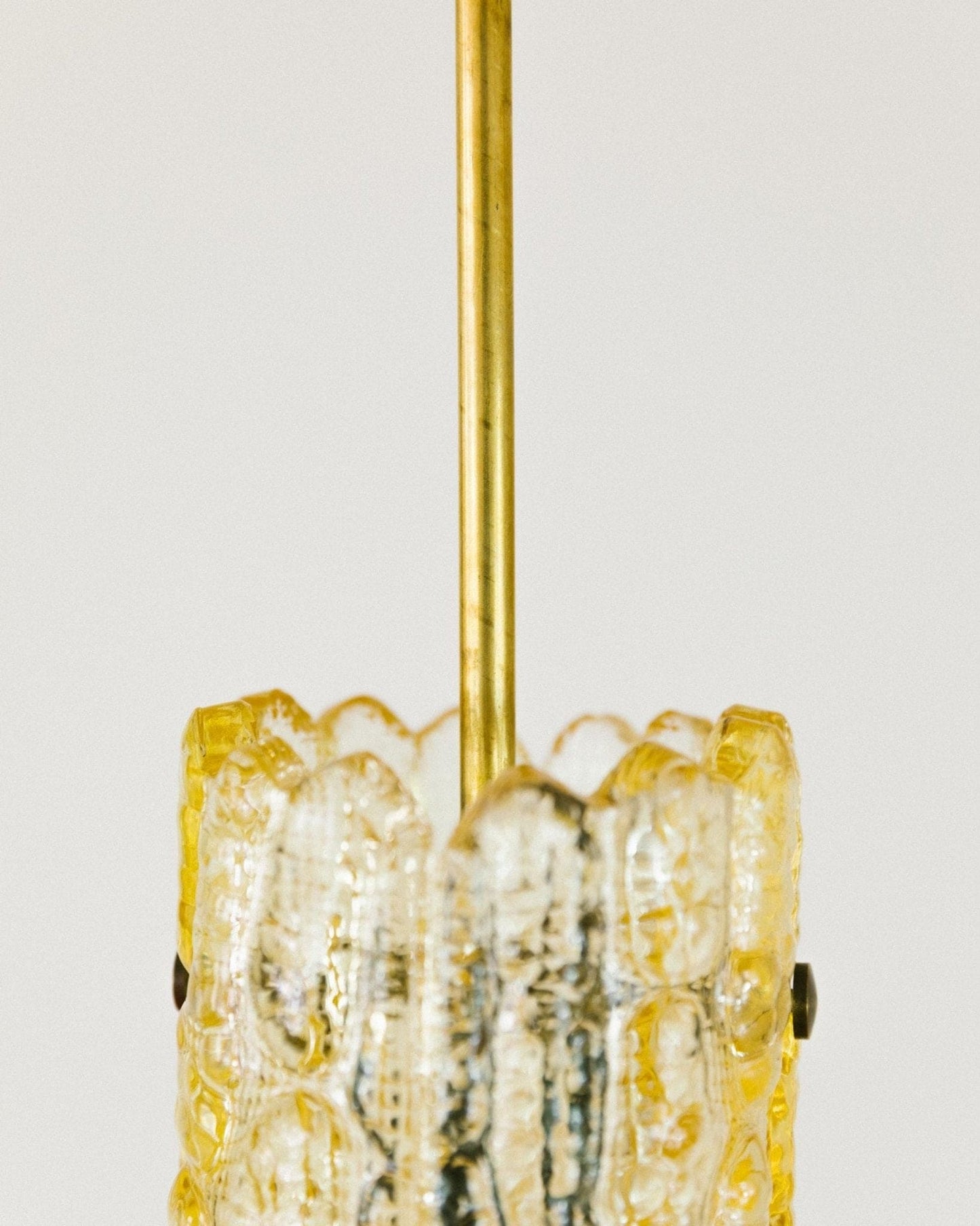 Vintage Deckenlampe von Carl Fagerlund für Orrefors Goldglas 1960er