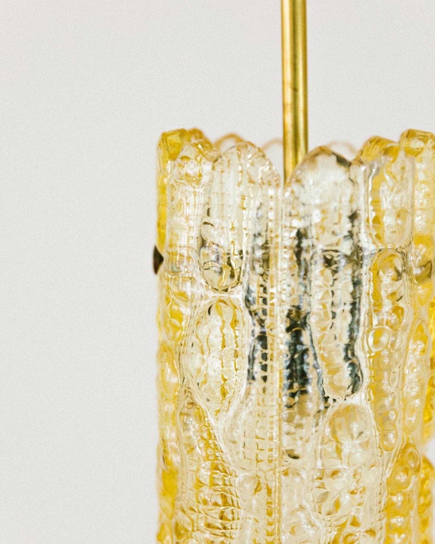 Vintage Deckenlampe von Carl Fagerlund für Orrefors Goldglas 1960er