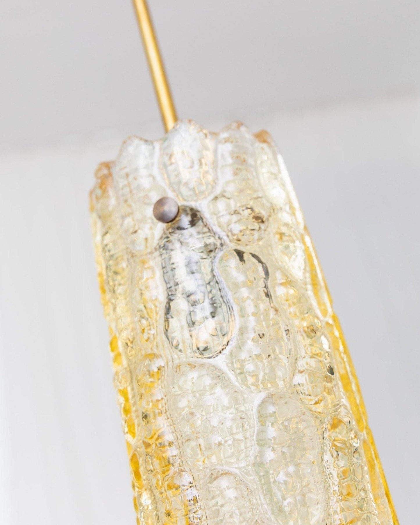 Vintage Deckenlampe von Carl Fagerlund für Orrefors Goldglas 1960er