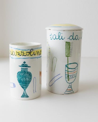 Vintage Keramik Badeset Set von 5 von Montecatini