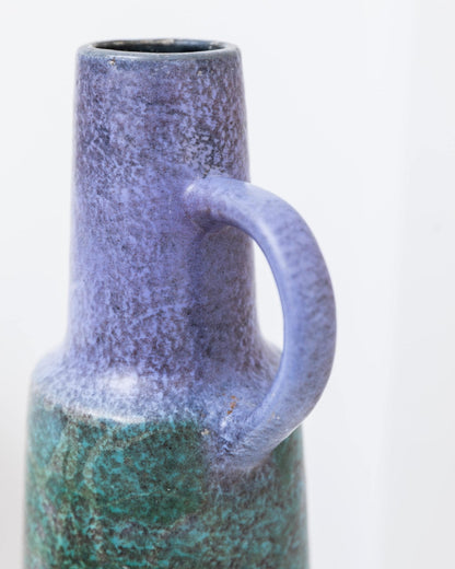 Vintage Vase von VEB Haldensleben, mint und violett