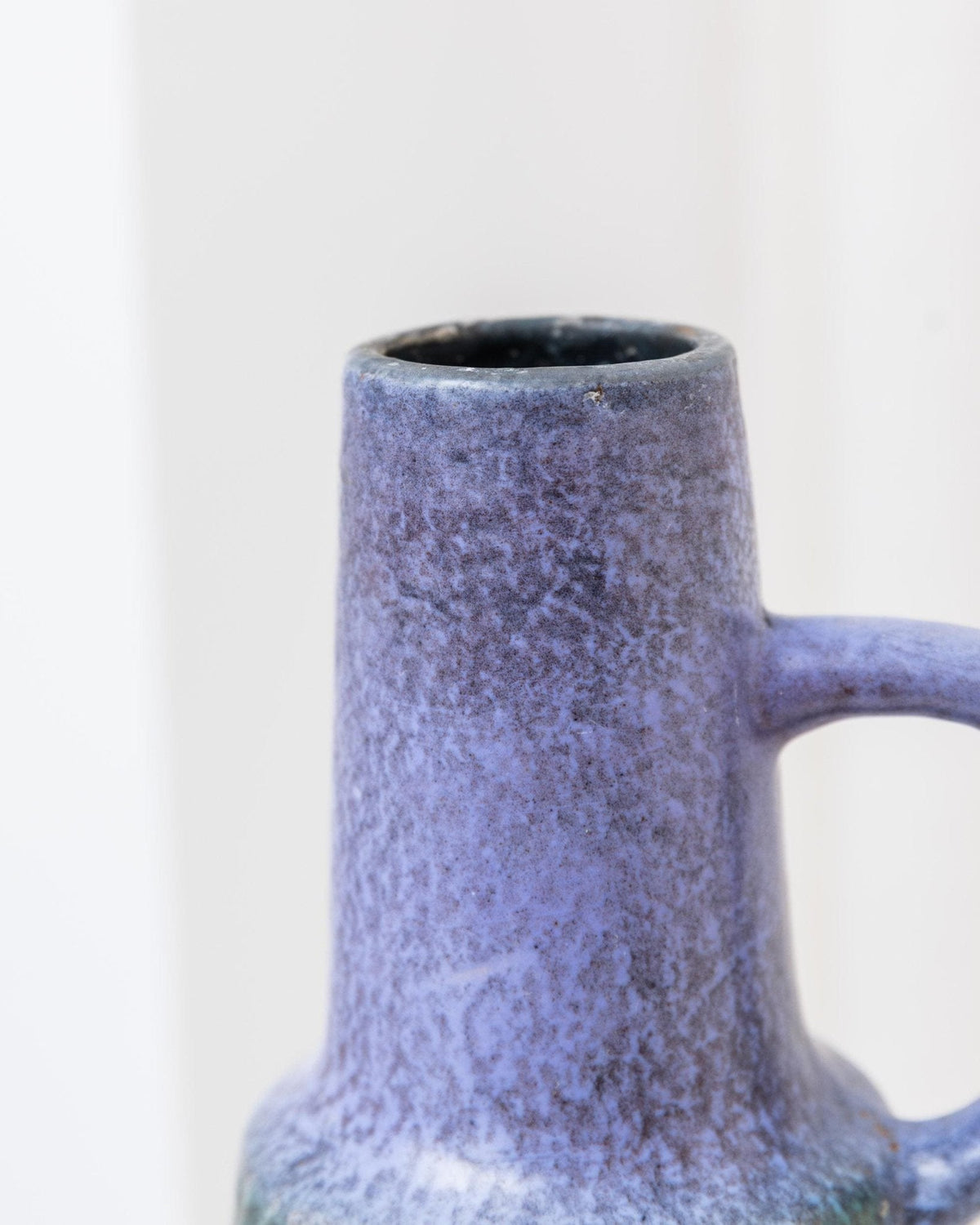 Vintage Vase von VEB Haldensleben, mint und violett