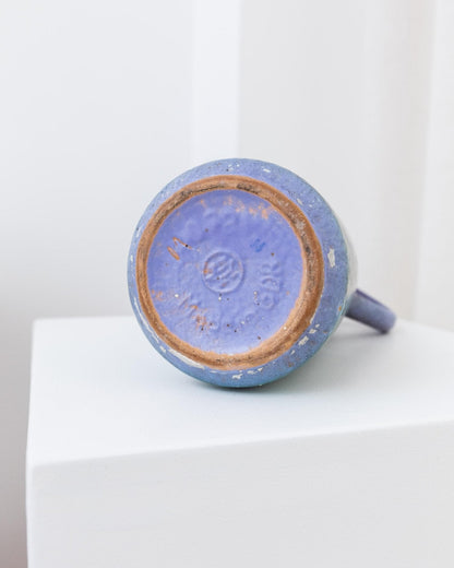 Vintage Vase von VEB Haldensleben, mint und violett